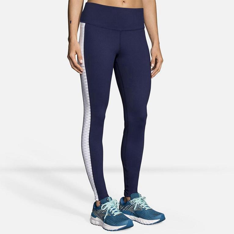 Brooks Greenlight Running Leggings - Women's - Blue (36842-AMUC)